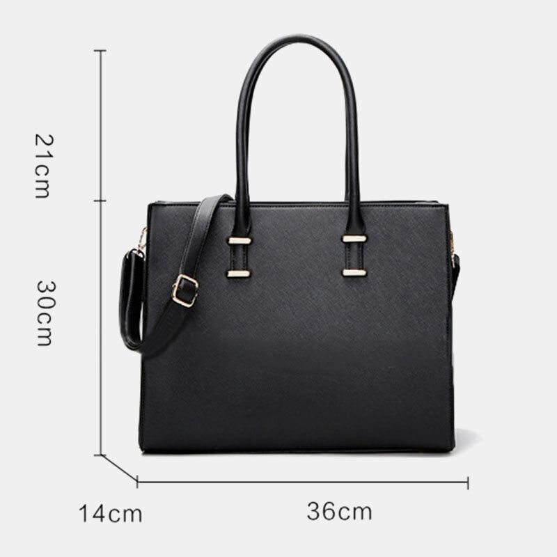 Naisten Rento Suuri Tilavuus Monilokeroinen Keinonahkainen Crossbody Laukku Käsilaukku