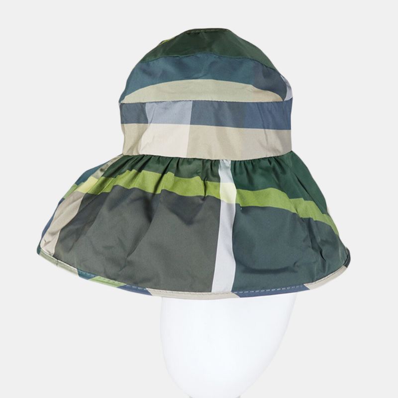 Aurinkohattu Peittävä Kasvot Taitettava Tyhjä Silinteri Pyöräily Big Eaves Floppy Hat