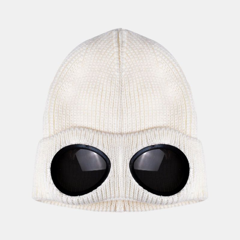 Aurinkolasit Velvet Ski Cap Neulo Lämmin Villa Pieni Lippalakki