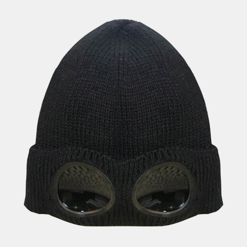 Aurinkolasit Velvet Ski Cap Neulo Lämmin Villa Pieni Lippalakki