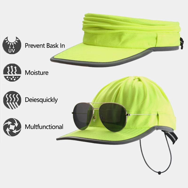 Miesten Dacron Solid Color Nopeasti Kuivuva Monikäyttöinen Tyhjä Silinteri Niskasuoja Auringonsuoja Pehmeä Top Hat Lippalakki