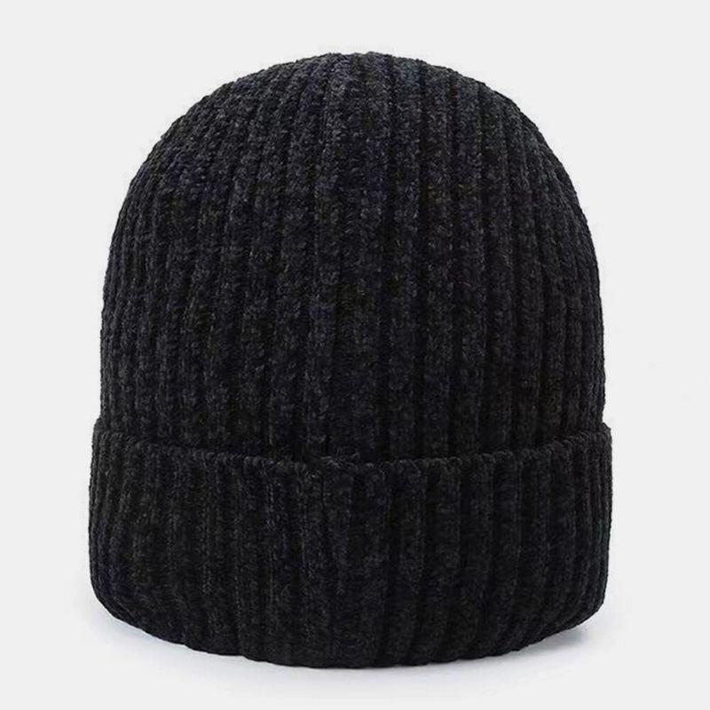 Miesten Kirjekuvio Syksy Talvi Kuulosuojaus Viileä Suojaus Neulottu Hattu Elastinen Thicken Plus Velvet Lämmin Hattu Pipo Hattu