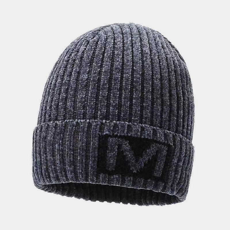 Miesten Kirjekuvio Syksy Talvi Kuulosuojaus Viileä Suojaus Neulottu Hattu Elastinen Thicken Plus Velvet Lämmin Hattu Pipo Hattu