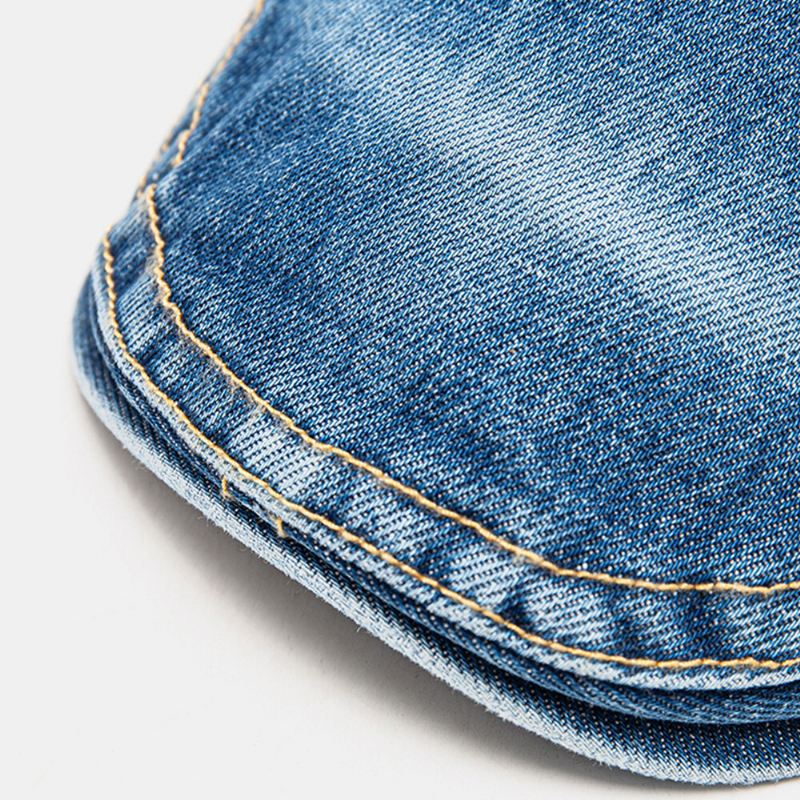 Miesten Sanomalehtipoikien Hatut Denim Aurinkosuoja Lämmin Villi Yksinkertainen Päällysompeleet Metallikirjain Etiketti Brittiläinen Baretti Tasainen Lippalakki