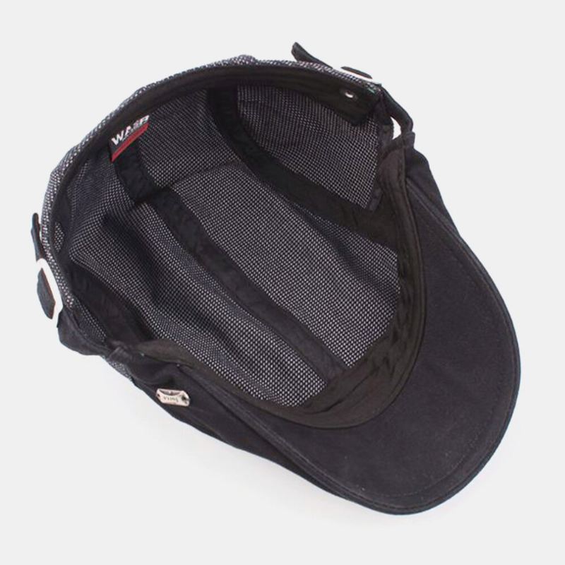 Naiset Miehet Puuvilla Made-vanha Pistekuvio Säädettävä Retro Casual Litteä Hattu Baretti Hattu Eteenpäin Hattu