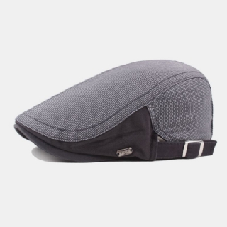 Naiset Miehet Puuvilla Made-vanha Pistekuvio Säädettävä Retro Casual Litteä Hattu Baretti Hattu Eteenpäin Hattu