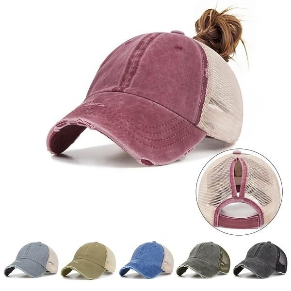 Naisten Kesämuoti Urheilu Ponytail-baseball-lippis