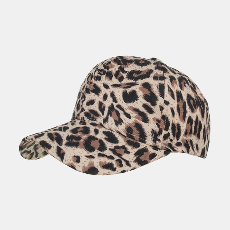 Naisten Miesten Leopardilippalakki Hengittävä Aurinkohattu