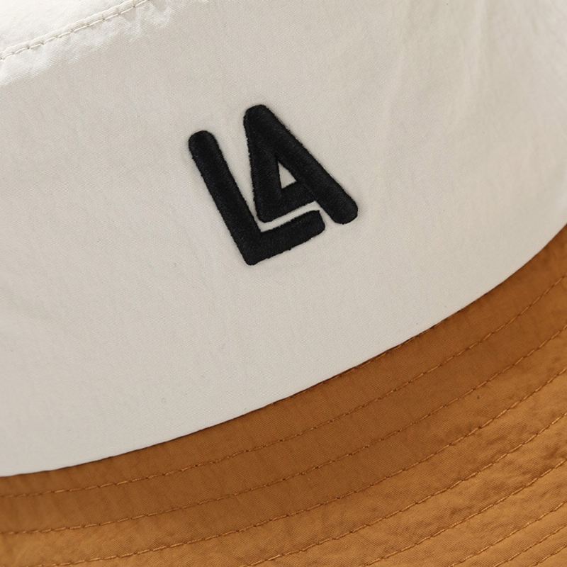 Nopeasti Kuivuva Unisex-kangas Väri-lohko Kirjekirjonta Muoti Auringonsuoja Bucket Hattu