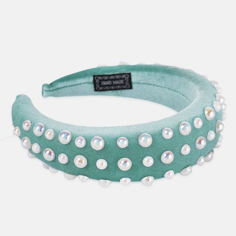 Pearl Sponge-pääpanta Monivärinen Naisten Pääpanta