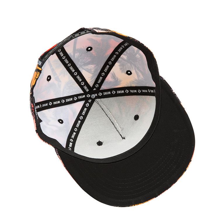 Trooppinen Tuuli Coconut Litteä Hattu Leaf Hip Hop Hattu Lippalakki