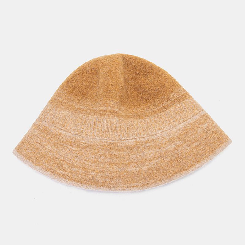 Unisex Gradient Dome Leveälierinen Fedora Hat Outdoor Tyylikäs Villi Auringonvarjo Lämmin Bucket Hat