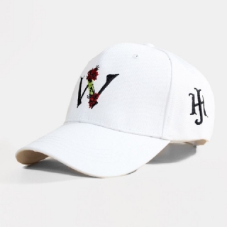 Unisex Kaareva Reuna Puuvilla Kirje Kukka Brodeerattu Hattu Ulkourheiluun Baseball Lippis