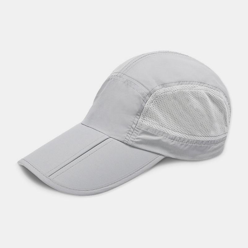 Unisex Kesä Aurinkosuoja Uv-suoja Hikeä Imevä Nopeasti Kuivuva Kokoontaittuva Ulkourheilupesäpallohattu