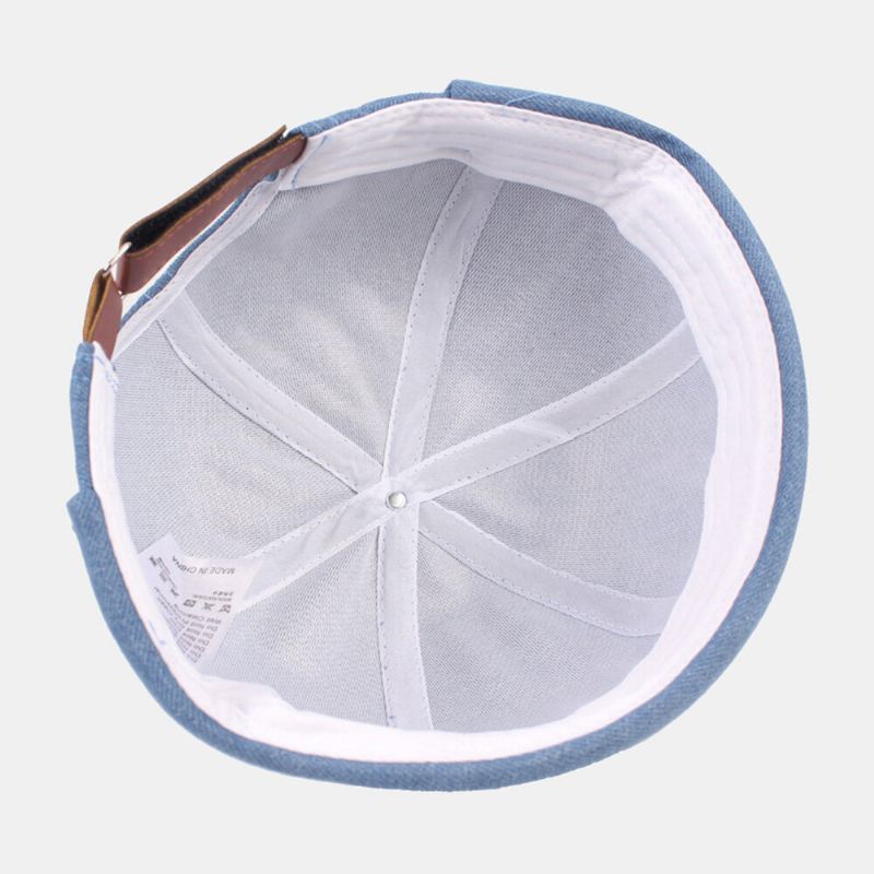 Unisex Landlord Lippalakki Polyesteri Puuvilla Internet-sivusto Kirjonta Kirjaimet Kuvio Terässinetti Muoti Brimless Pipo Skull Cap