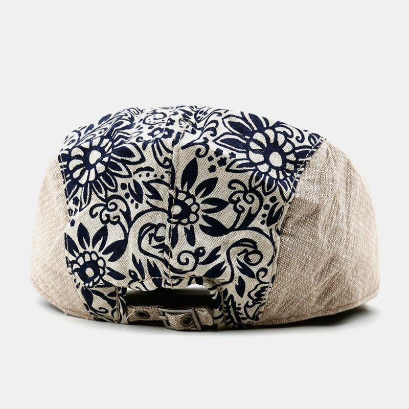 Unisex Litteä Hattupäällinen Cashew Kukkakuvio Villi Hengittävä Auringonsuoja Eteenpäin Cap Baret Cap