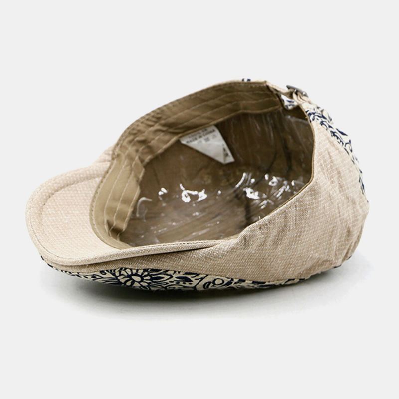 Unisex Litteä Hattupäällinen Cashew Kukkakuvio Villi Hengittävä Auringonsuoja Eteenpäin Cap Baret Cap