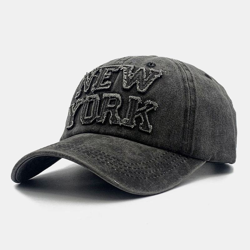 Unisex Made-vanha Säädettävä Istuva Lippis Puuvillainen Kirjainmerkki Ompelu Muoti Baseball-lippis