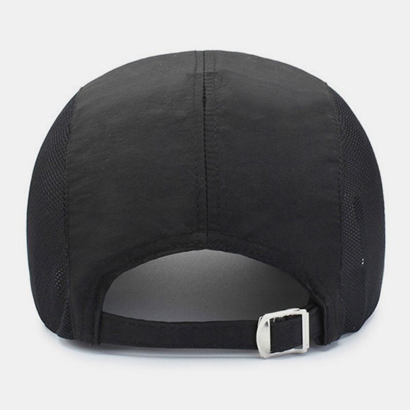Unisex Mesh Hengittävä Nopeasti Kuivuva Yksivärinen Ulkoilu Aurinkovarjo Baseball Hattu