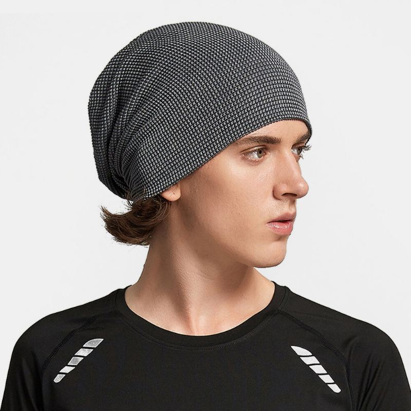 Unisex-monitoimiverkko Hengittävä Hikeä Imevä Hip-hop-urheilupäänauha Huivi Pipohattu
