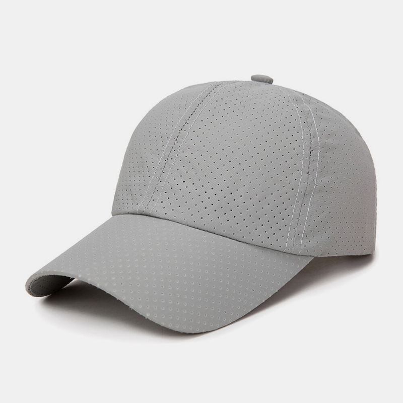 Unisex Nopeasti Kuivuva Verkko Yksivärinen Matka-aurinkovarjo Hengittävä Baseball-hattu