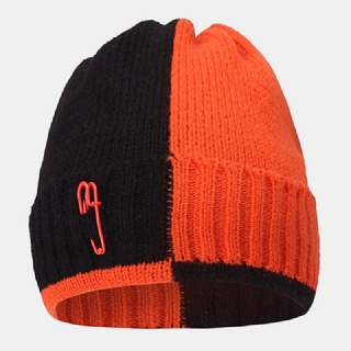 Unisex Paperclip Design Ompele Pipo Hattu Fashion Stree Tuulenpitävä Lämmin Neulottu Hattu