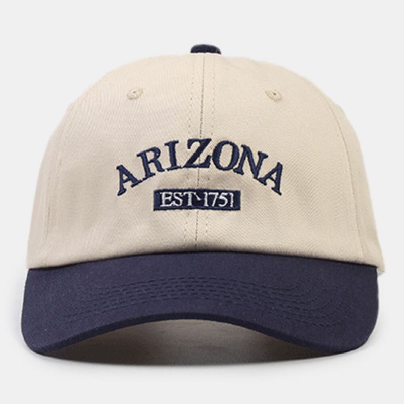 Unisex Pehmeä Top Letter Brodeerattu Baseball Lippalakki Syksy Talvi Kaareva Lire Sunshde Peaked Cap