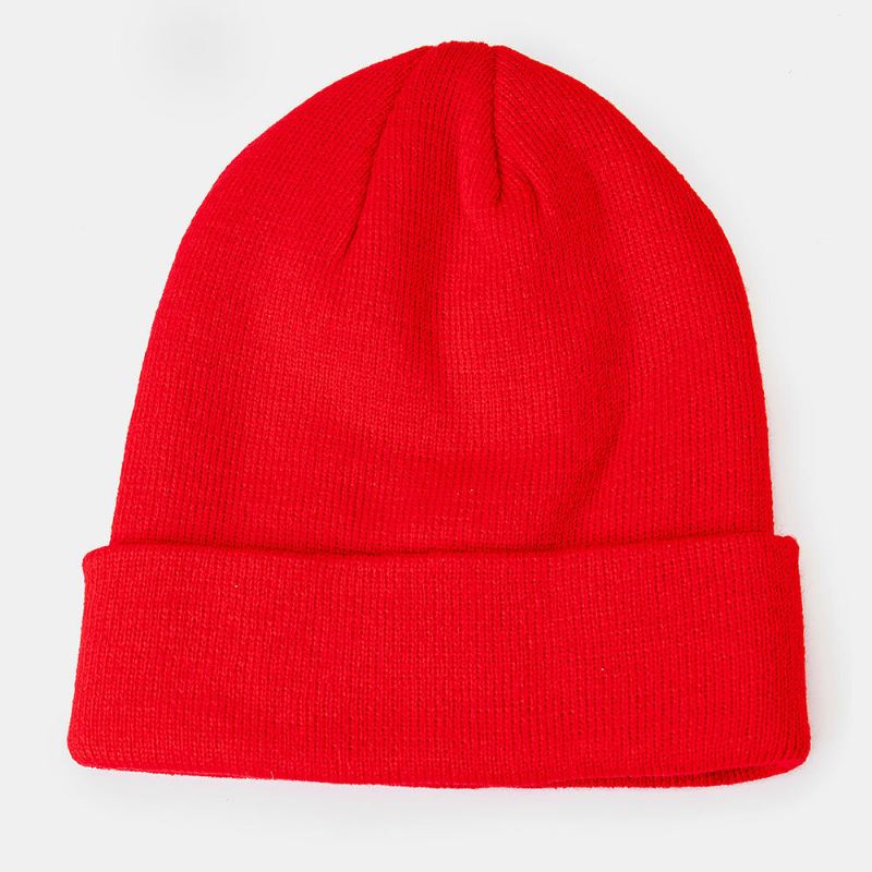 Unisex Pehmo S-kirjaimella Brodeerattu Hip-hop Lämmin Reunaton Pipo Landlord Cap Neulottu Hattu