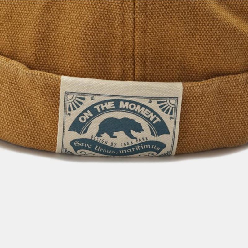 Unisex Retro Street Hip Hop Skull Caps Wild Landlord Cap Yara Hat Brimless Hatut