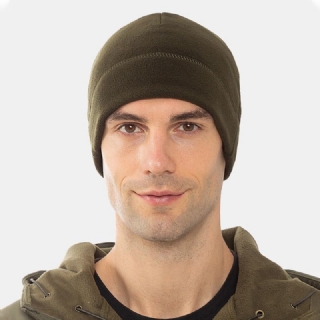 Unisex Solid Color Kylmäsuoja Lämpö Polar Fleece Hattu Ulkoilu Hiihto Hiihto Rimless Pipo
