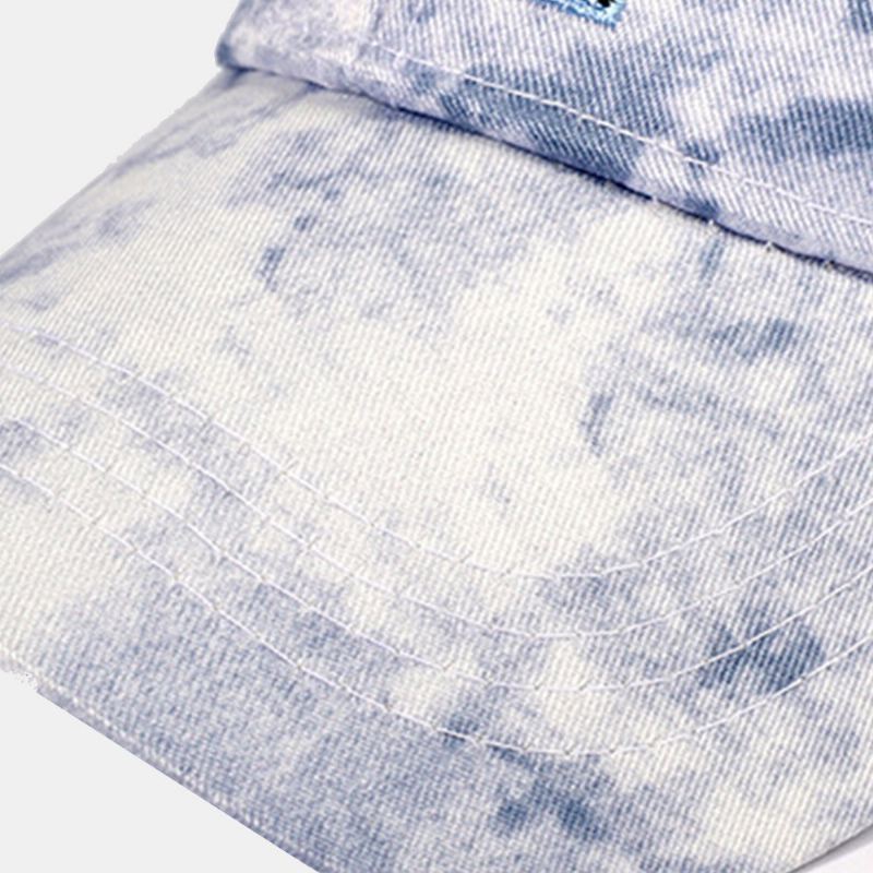 Unisex Solmiovärjäys Ivy Lippis Little Fox Kirjontakuvio Ulkona Aurinkovarjo Rento Säädettävä Lippalakki Baseballhatut