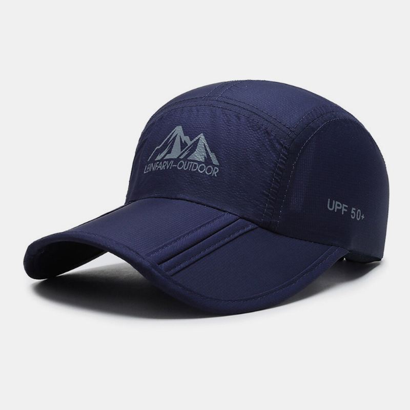 Unisex Ultraohut Nopeasti Kuivuva Kokoontaittuva Retkeilylippis Aurinkovarjo Matka Auringonsuoja Taittuva Verkko Baseball-hattu