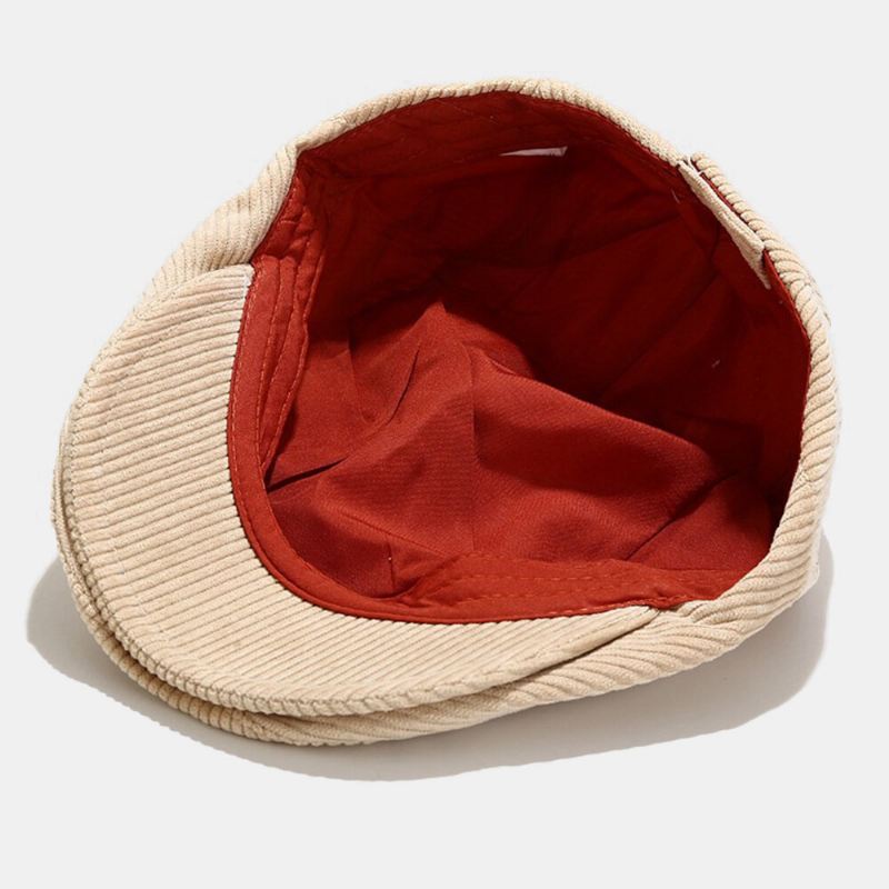 Unisex Vakosametti Casual All-match Yksivärinen Etuhattu Barettihattu