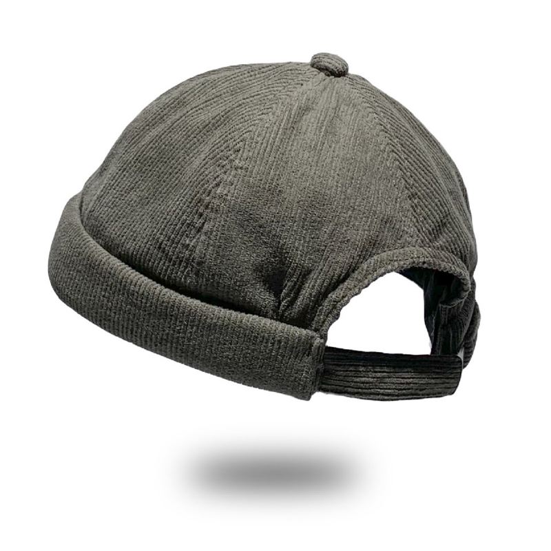 Unisex Vakosametti Vintage Rento Säädettävä Hip Hop Reunukseton Pipo Vuokranantajan Hattu Pääkallohattu