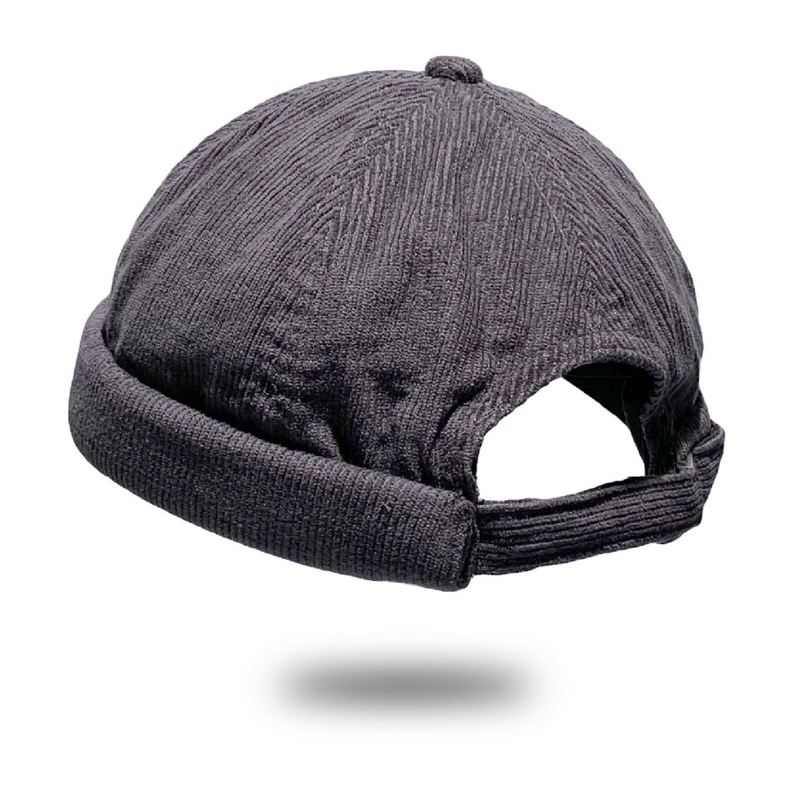 Unisex Vakosametti Vintage Rento Säädettävä Hip Hop Reunukseton Pipo Vuokranantajan Hattu Pääkallohattu
