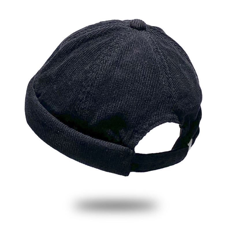 Unisex Vakosametti Vintage Rento Säädettävä Hip Hop Reunukseton Pipo Vuokranantajan Hattu Pääkallohattu