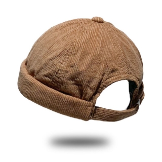 Unisex Vakosametti Vintage Rento Säädettävä Hip Hop Reunukseton Pipo Vuokranantajan Hattu Pääkallohattu
