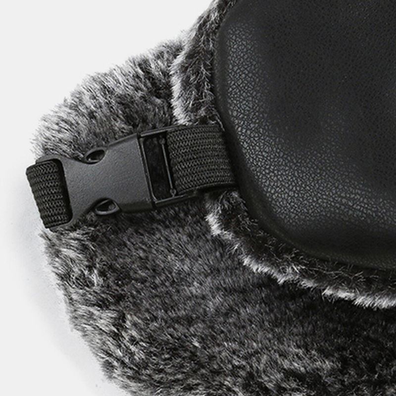 Unisex Winter Thicken Lämmin Trapper Hattu Irrotettava Naamio Verho Ulkona Tuulenpitävä Kuulosuojaus Venäläinen Hattu Ushanka Hat