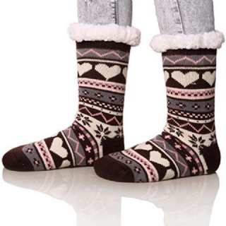 Jouluiset Jacquard-ja Samettisukat