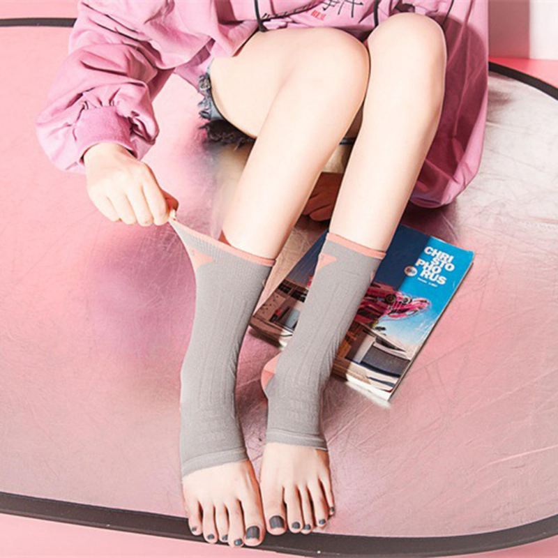 Nylon Stepping Socks Set Jalka Nilkka Sukat Kanta Urheilu Koripallo Nilkkasukat