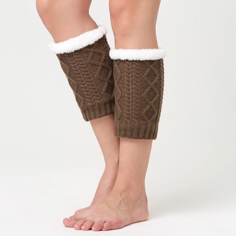 Unisex Winter Plus Velvet Polvi Nilkka Pohkeen Lämmittimet Sukat