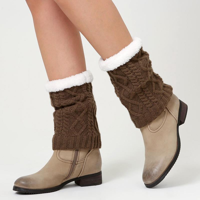 Unisex Winter Plus Velvet Polvi Nilkka Pohkeen Lämmittimet Sukat