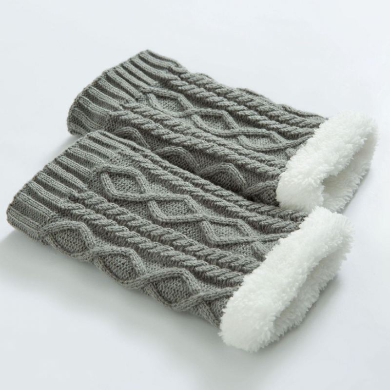 Unisex Winter Plus Velvet Polvi Nilkka Pohkeen Lämmittimet Sukat