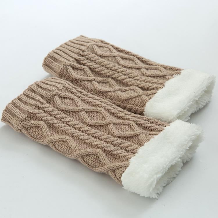 Unisex Winter Plus Velvet Polvi Nilkka Pohkeen Lämmittimet Sukat